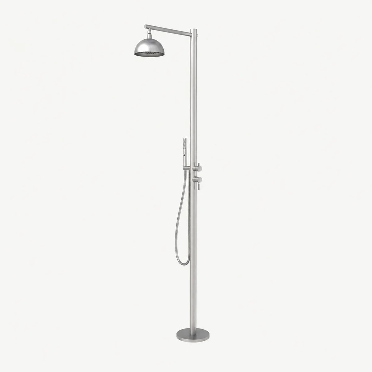 Amara Outdoor Shower · Brushed Silver