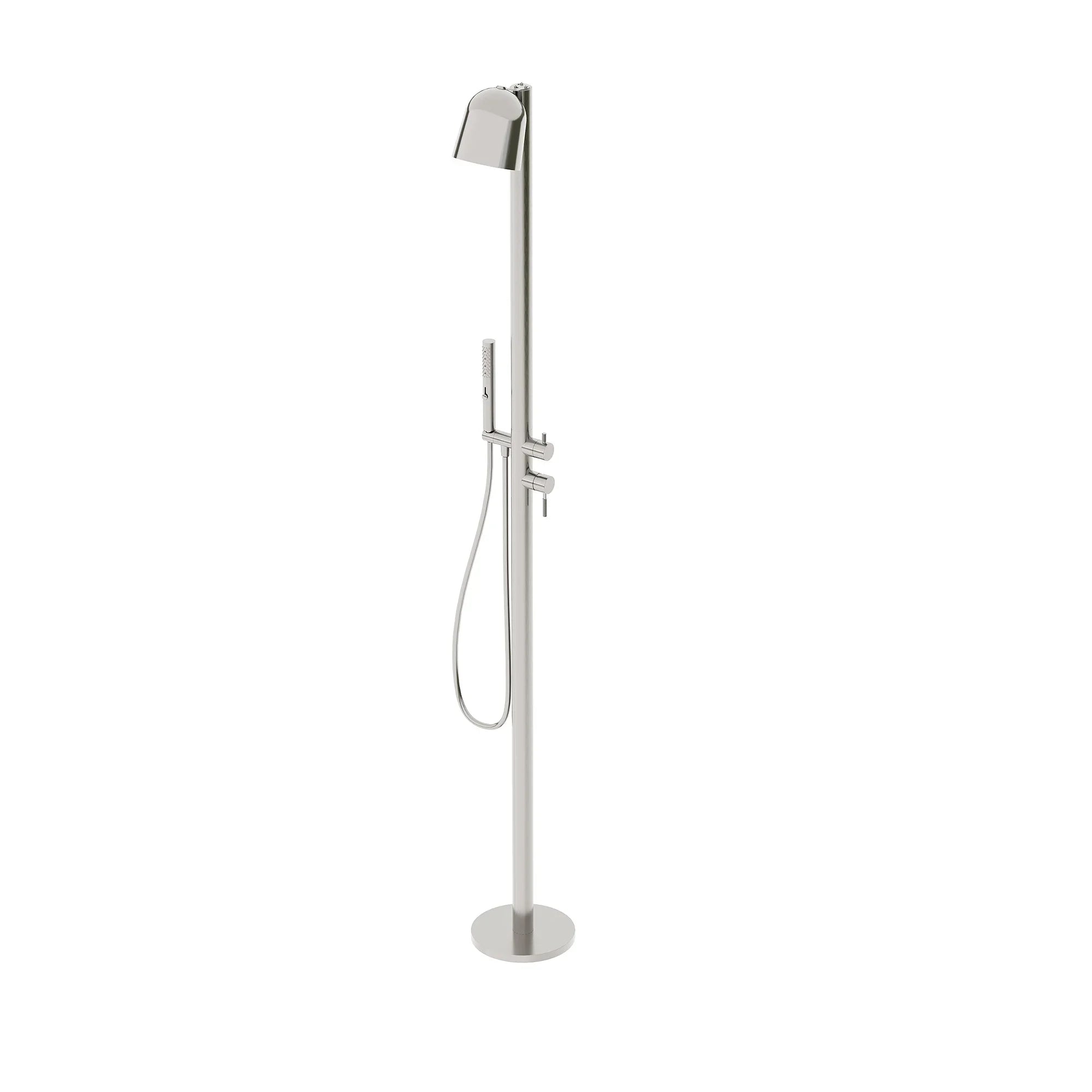 Cap Freestanding Outdoor Shower – Brushed