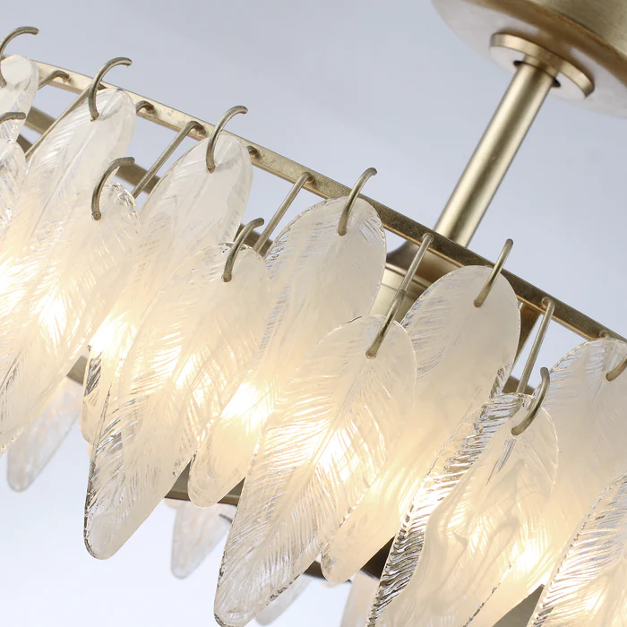 32 Inch Ogden Antique Silver Luxury Fandelier with Light and Remote Control - Perimost