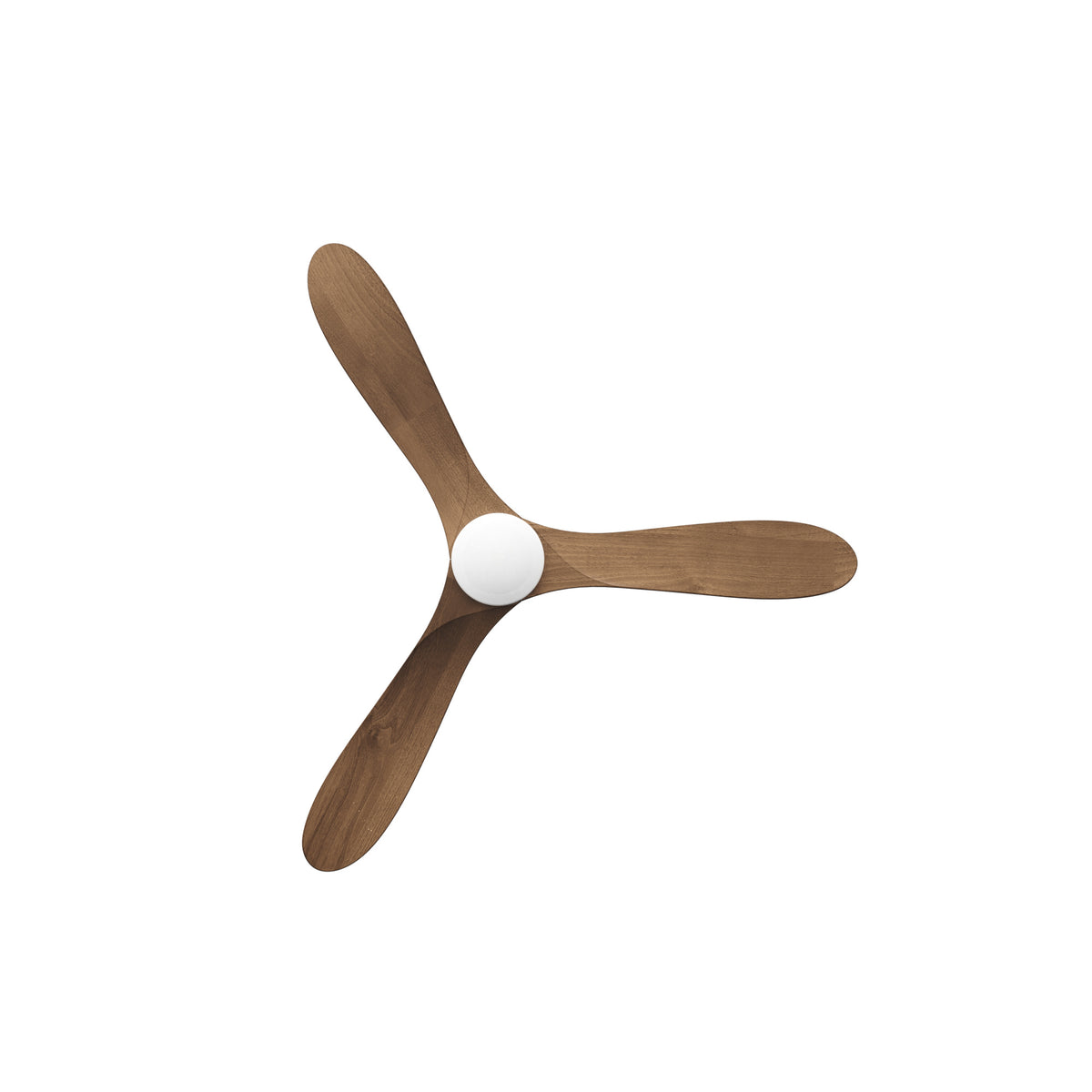 Sylvie 48" Solid Wood Ceiling Fan with Light · Natural Wood & Brass