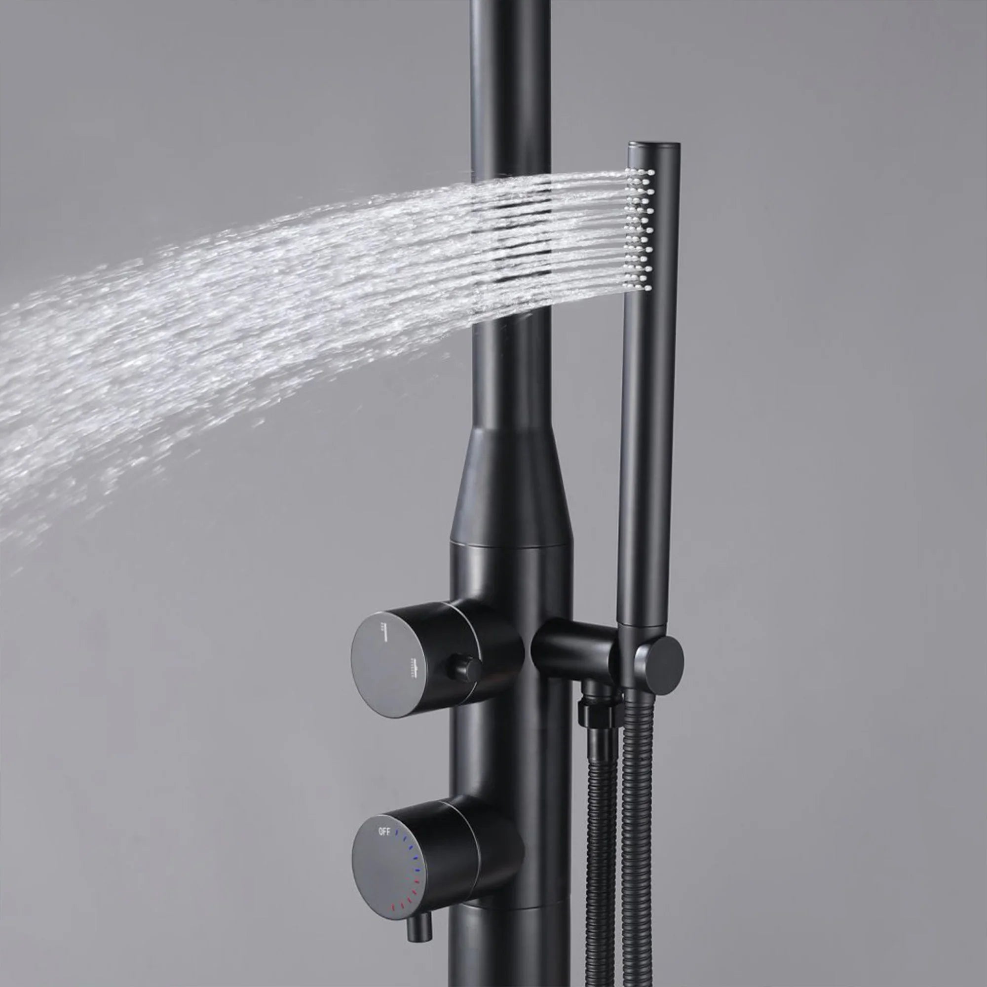 Coast Freestanding Outdoor Shower -Matte Black