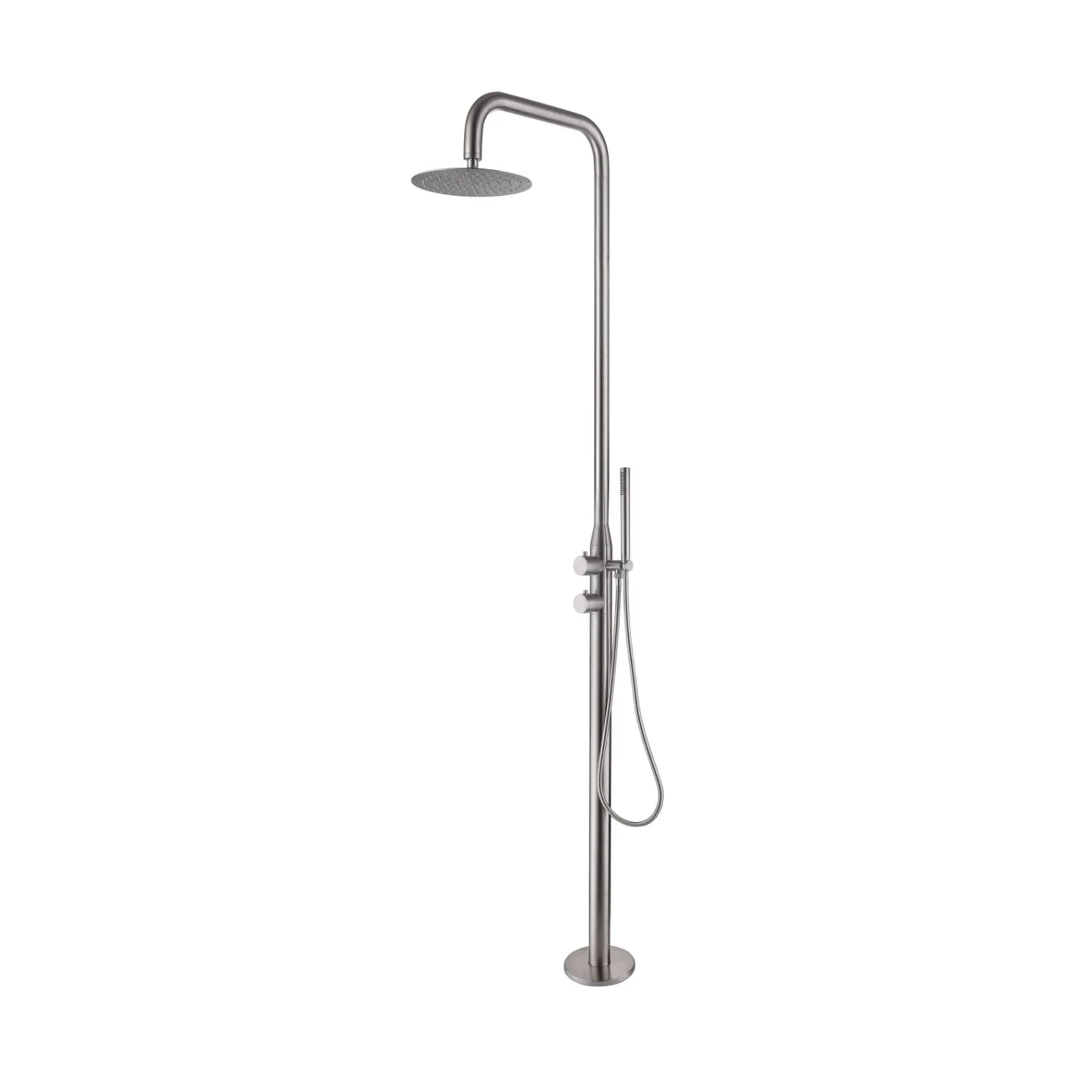 Coast Freestanding Outdoor Shower - Brushed