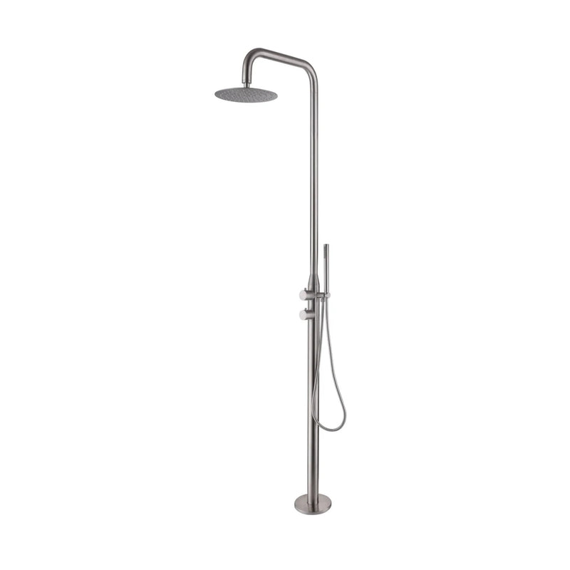 Coast Freestanding Outdoor Shower - Brushed