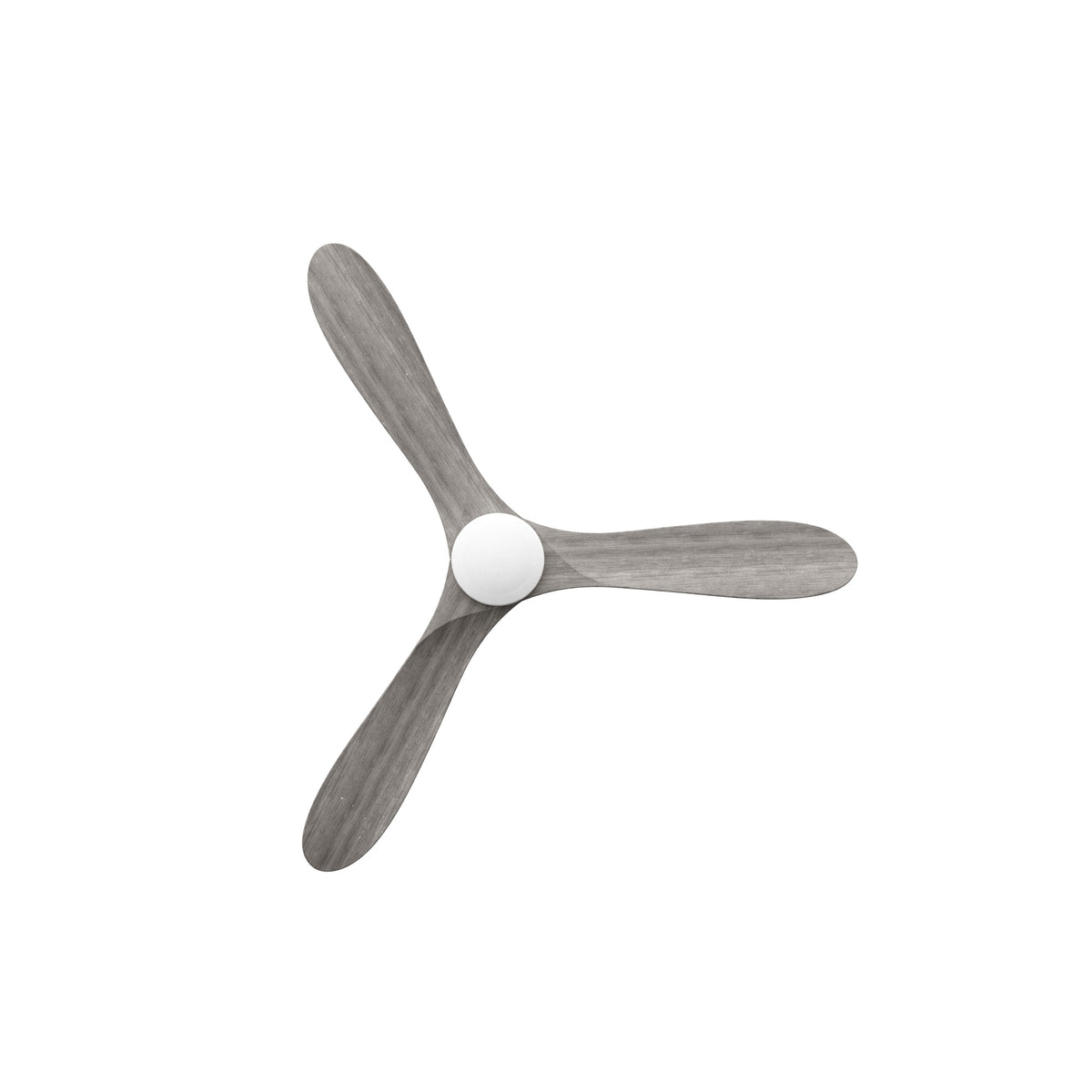 Sylvie 48" Solid Wood Ceiling Fan with Light · Weathered Gray & Matte Black