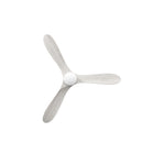 Sylvie 48" Solid Wood Ceiling Fan with Light · Whitewashed & Matte White