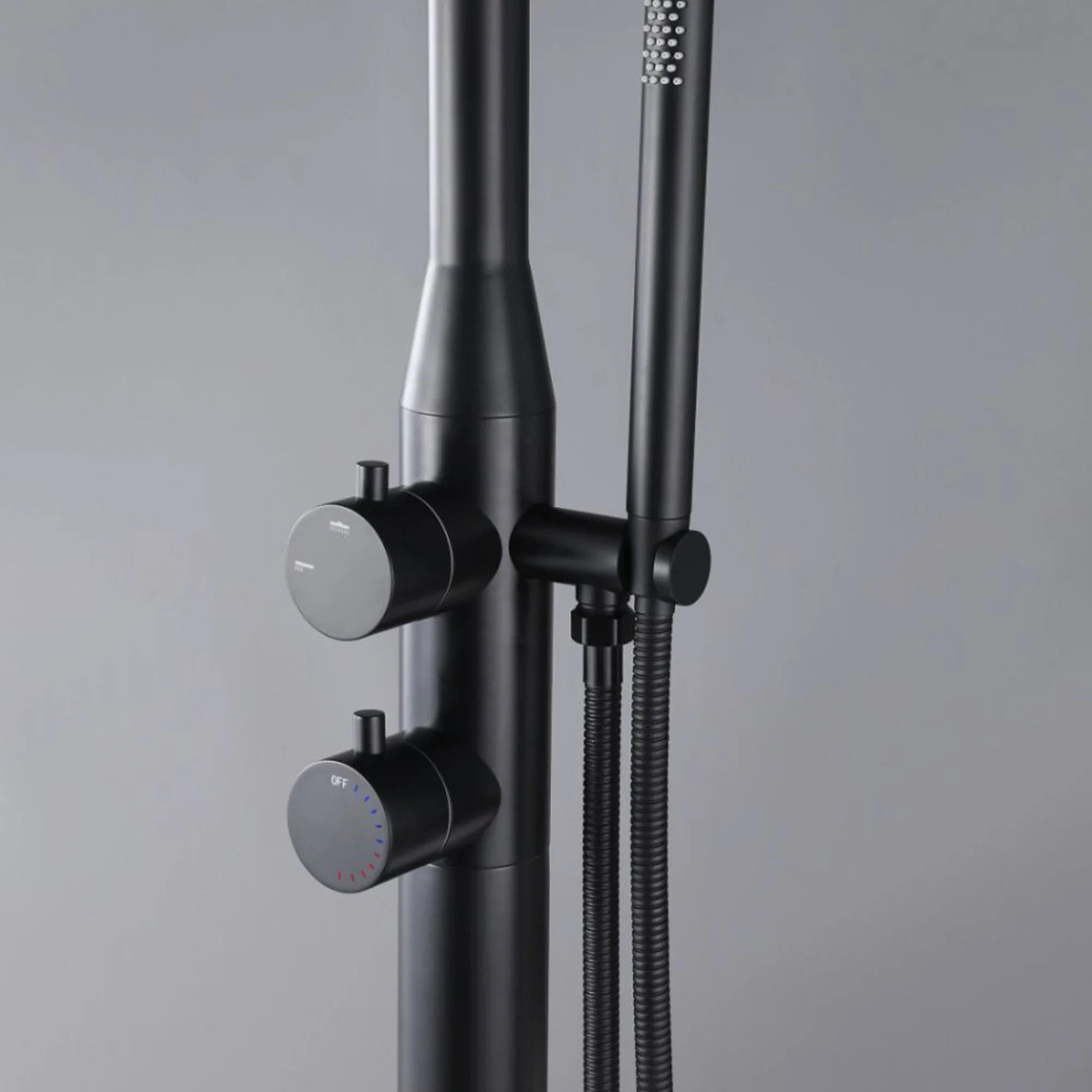Coast Freestanding Outdoor Shower -Matte Black