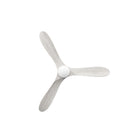 Sylvie 48" Solid Wood Ceiling Fan with Light · Whitewashed & Brass