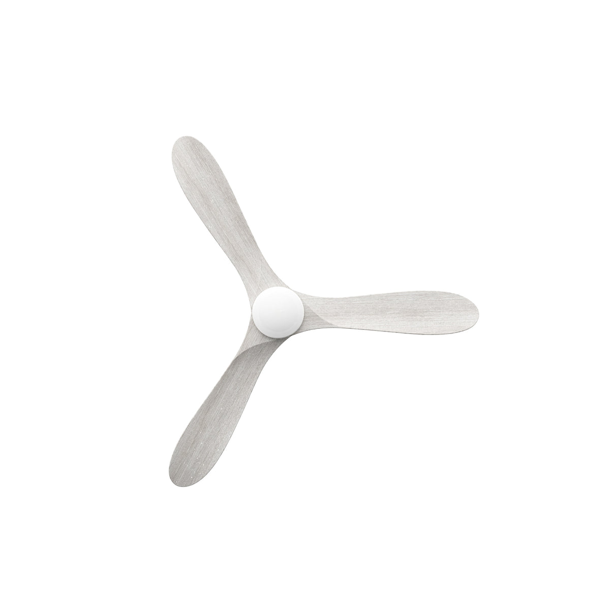 Sylvie 48" Solid Wood Ceiling Fan with Light · Whitewashed & Brass