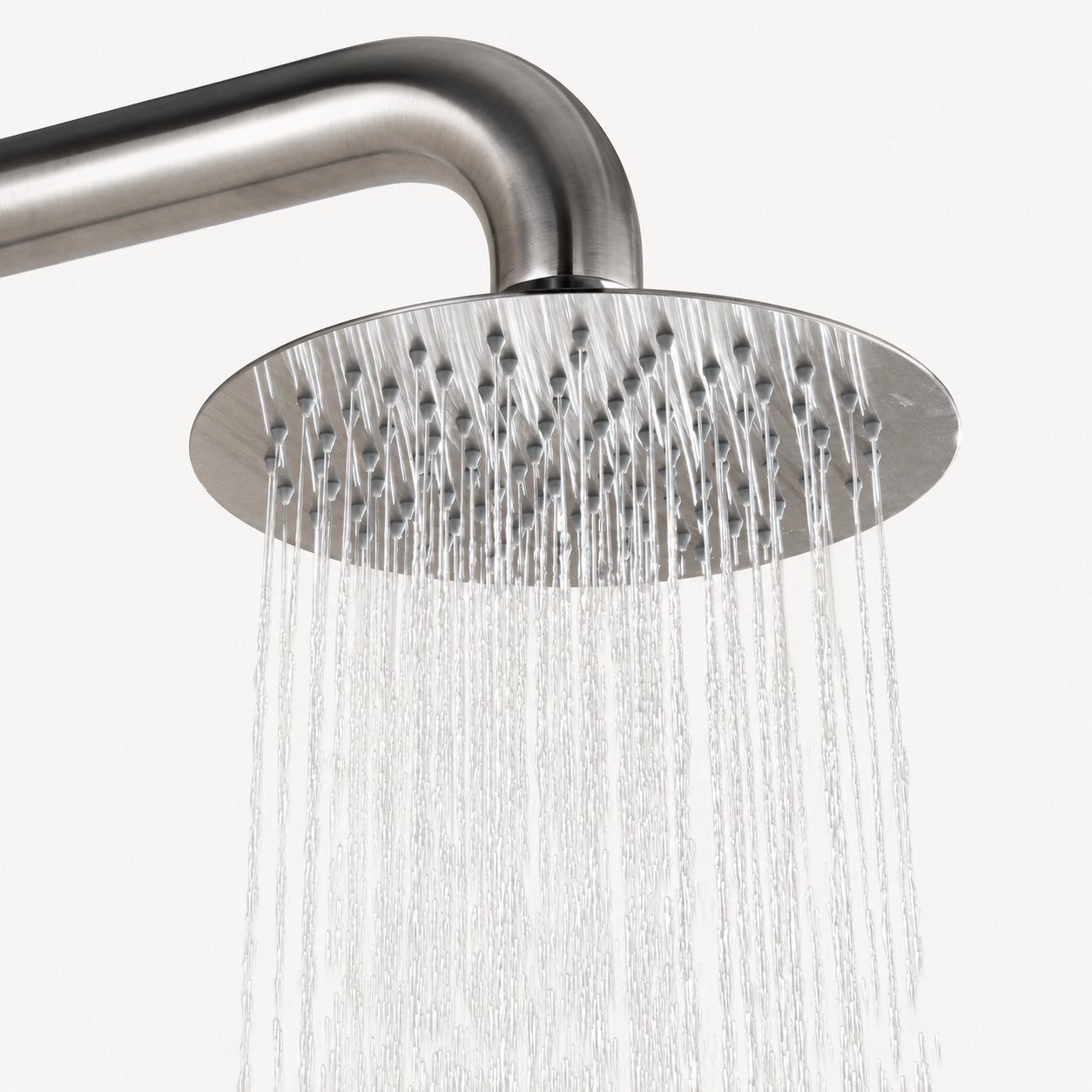 Elise Outdoor Shower · Brushed Silver