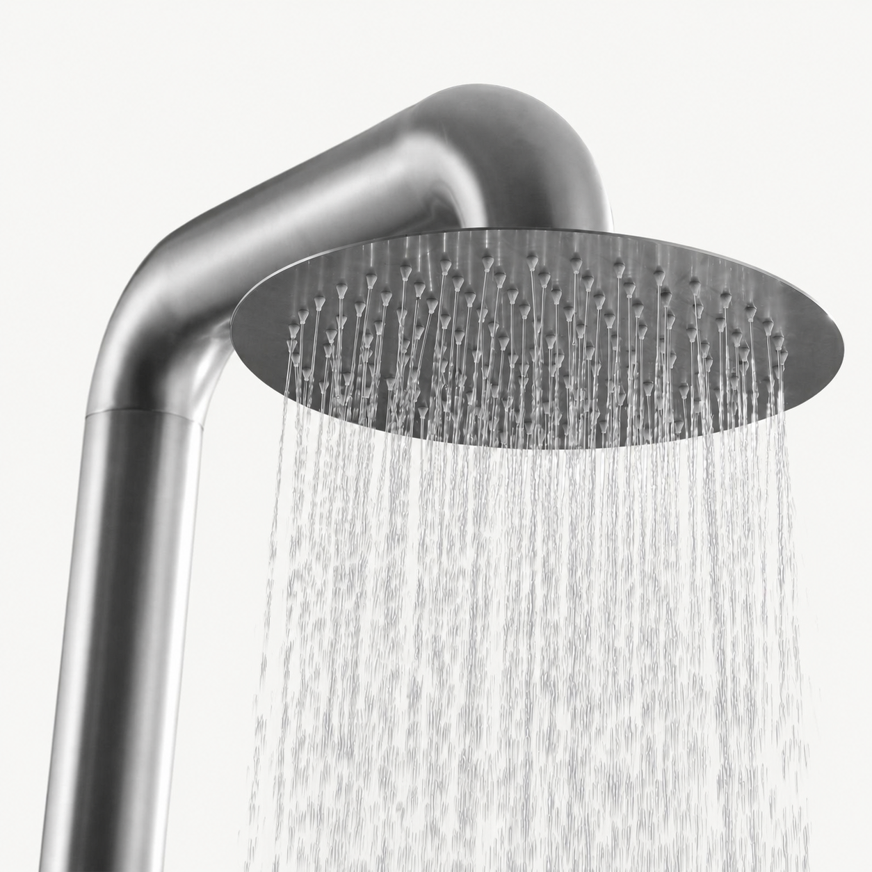 Ayla Outdoor Shower · Brushed Silver