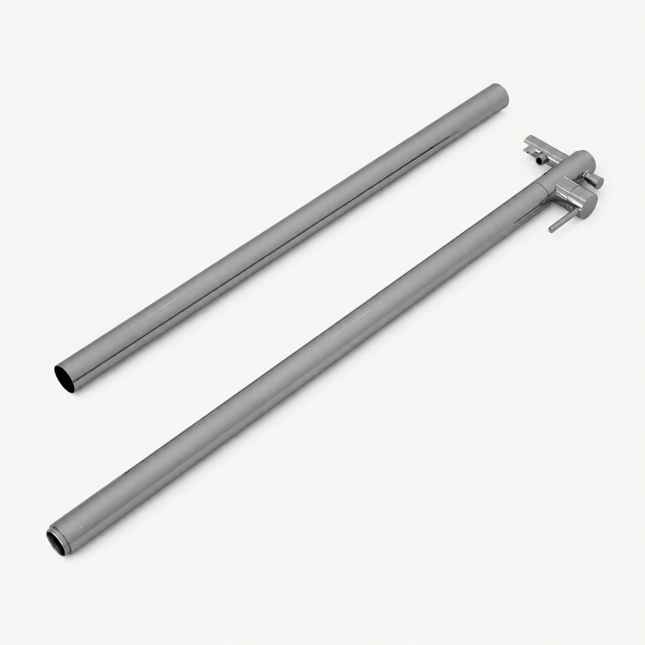 Rhea Outdoor Shower · Brushed Silver