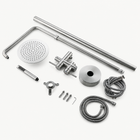 Nora Outdoor Shower · Brushed Silver
