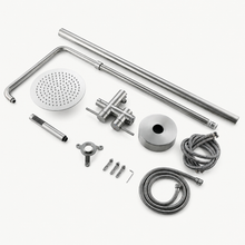 Nora Outdoor Shower · Brushed Silver
