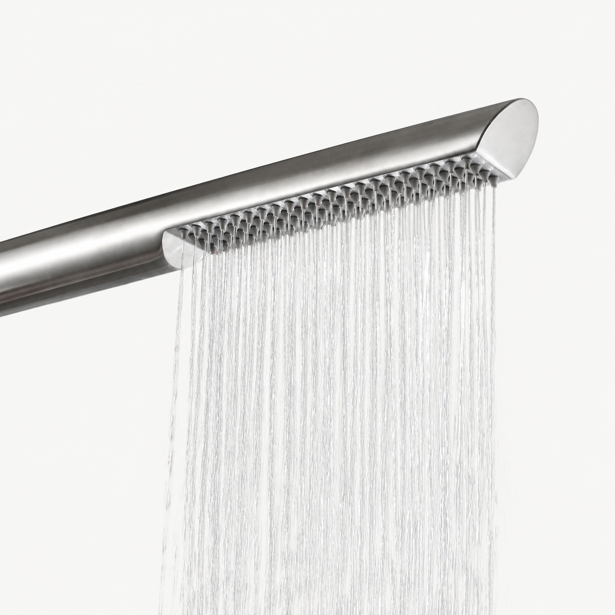 Sienna Outdoor Shower · Brushed Silver