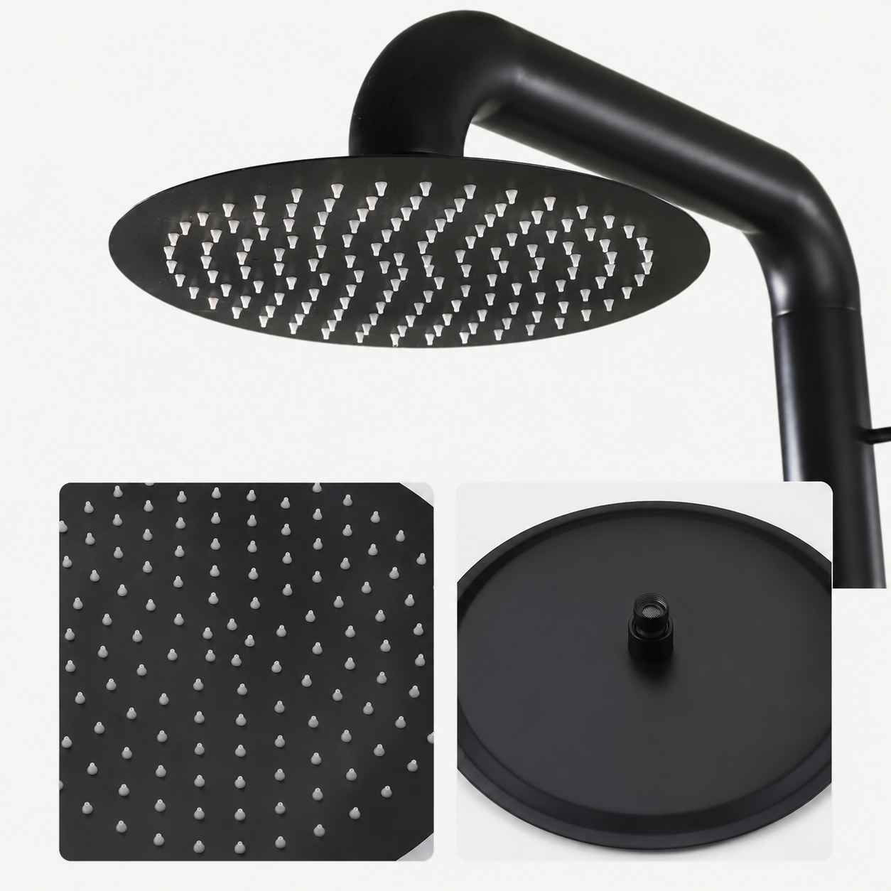 Liora Outdoor Shower · Matte Black