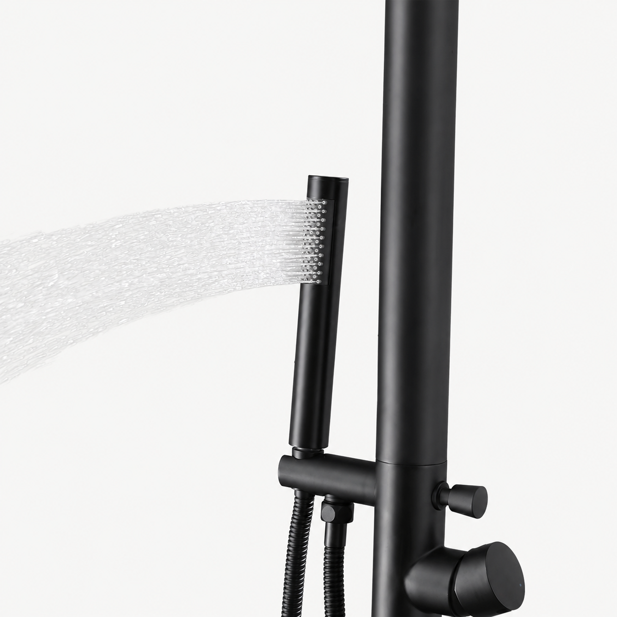 Maya Outdoor Shower · Matte Black