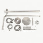 Britt Outdoor Shower · Brushed Silver