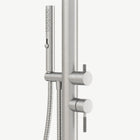Amara Outdoor Shower · Brushed Silver