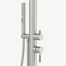 Amara Outdoor Shower · Brushed Silver