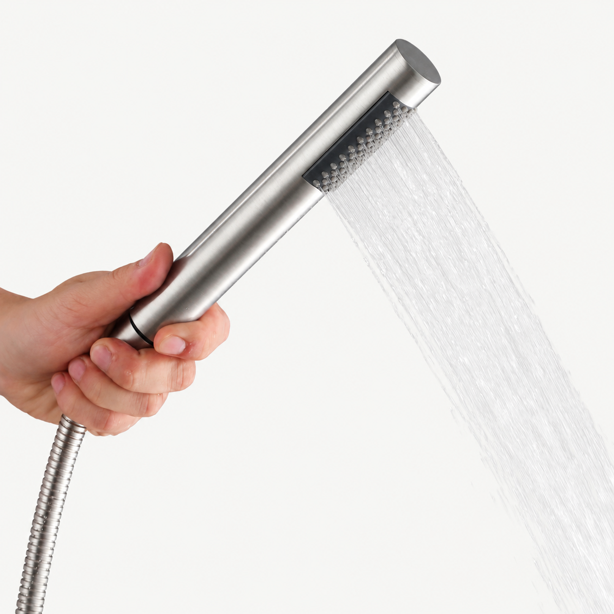 Arden Outdoor Shower · Brushed Silver