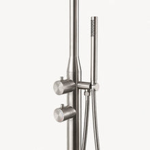 Everett Outdoor Shower · Brushed Silver
