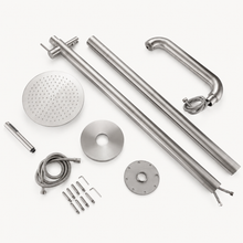 Theo Outdoor Shower · Brushed Silver