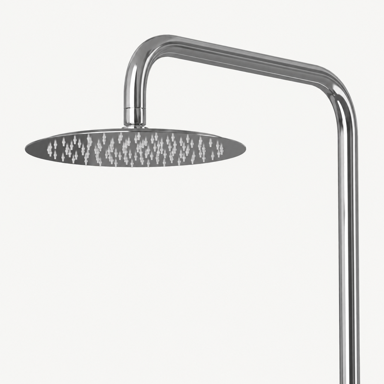 Elara Outdoor Shower · Brushed Silver