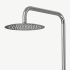 Elara Outdoor Shower · Brushed Silver