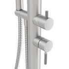 Dome Freestanding Outdoor Shower – Brushed