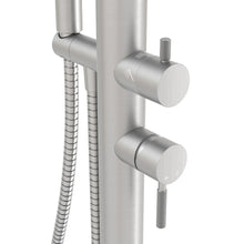 Dome Freestanding Outdoor Shower – Brushed