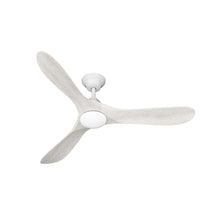 Sylvie 48" Solid Wood Ceiling Fan with Light · Whitewashed & Matte White