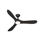 Sylvie 48" Solid Wood Ceiling Fan with Light · Charcoal & Matte Black
