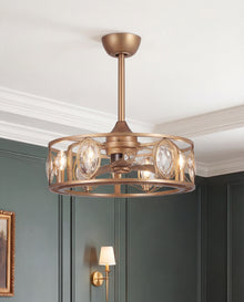 Kashmir Crystal Fandelier 22"