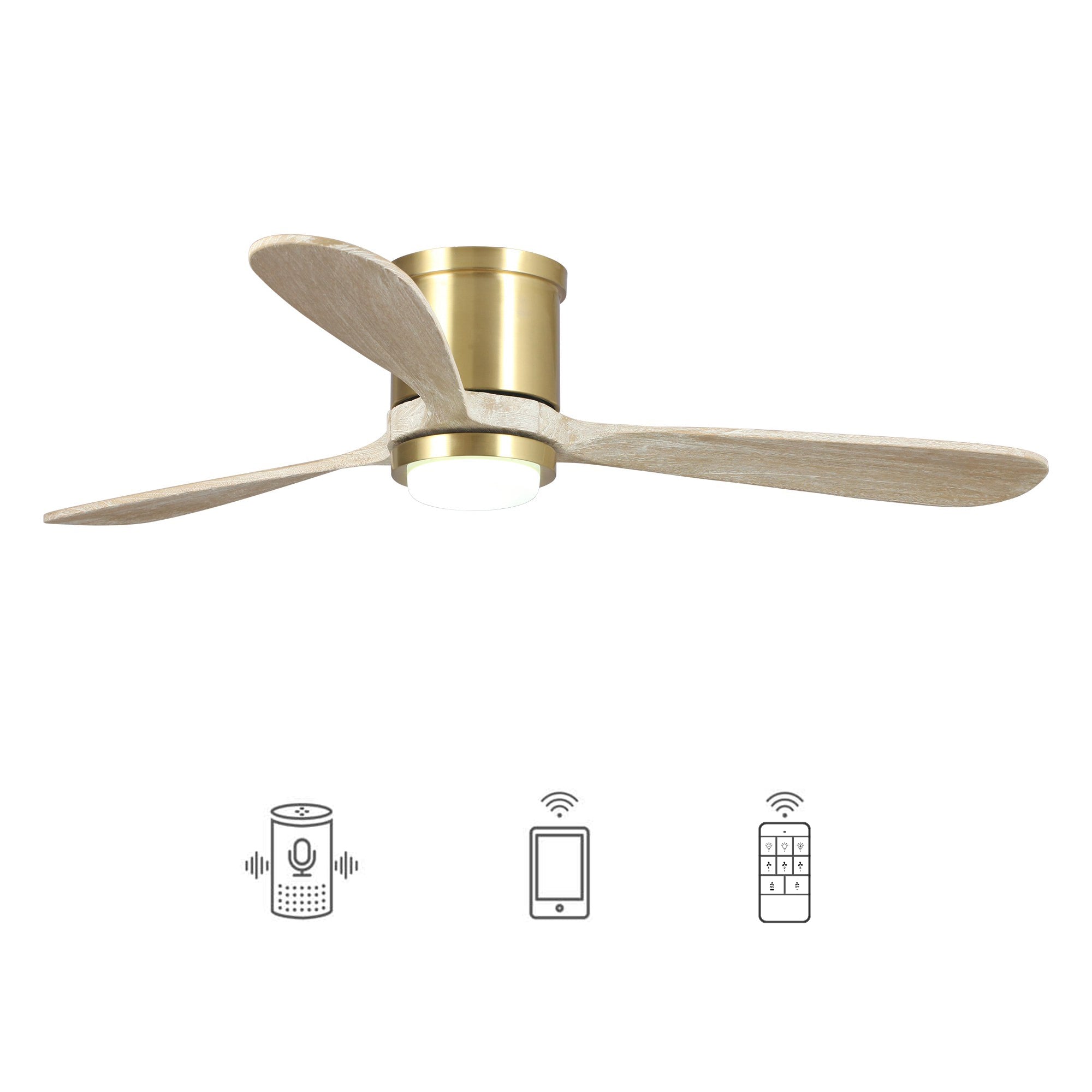 Mayna Flush Ceiling Fan 52B