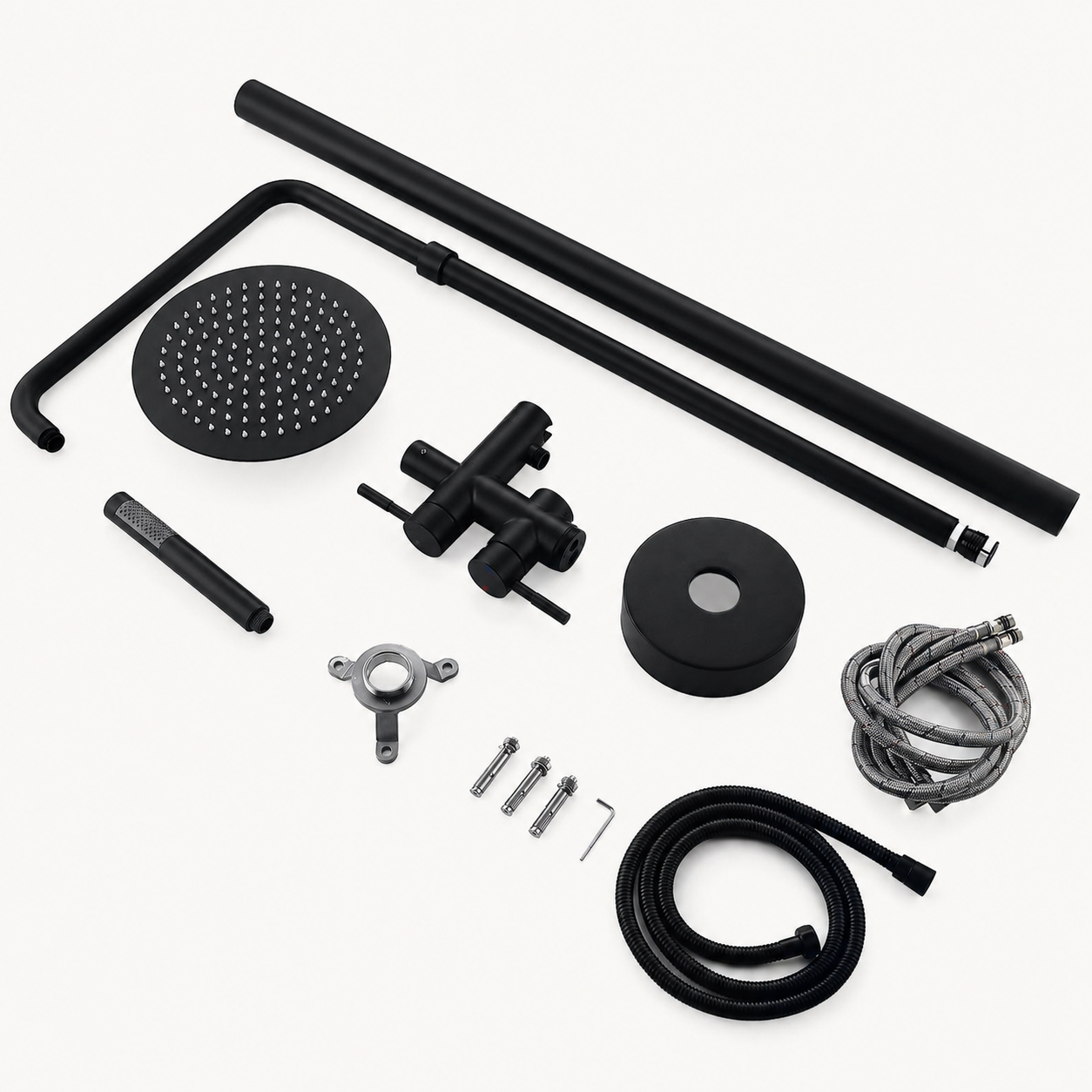 Livia Outdoor Shower · Matte Black