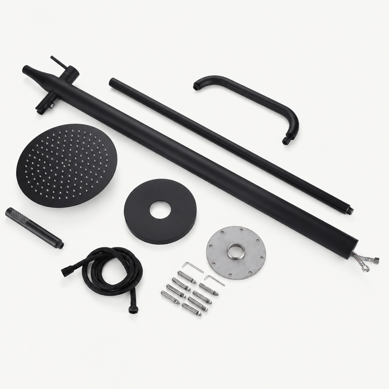 Elias Outdoor Shower · Matte Black