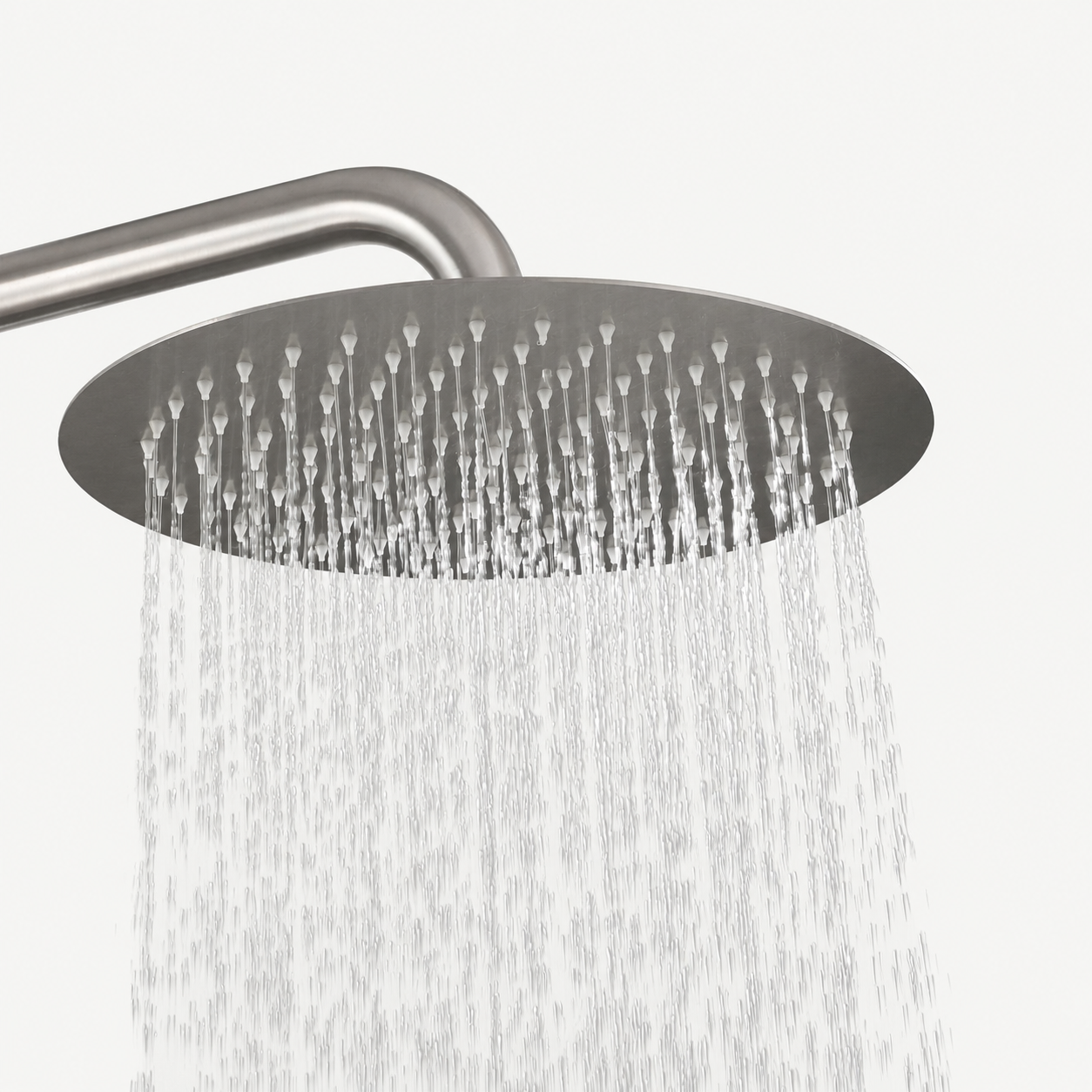 Cora Outdoor Shower · Brushed Silver