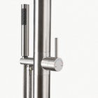 Theo Outdoor Shower · Brushed Silver