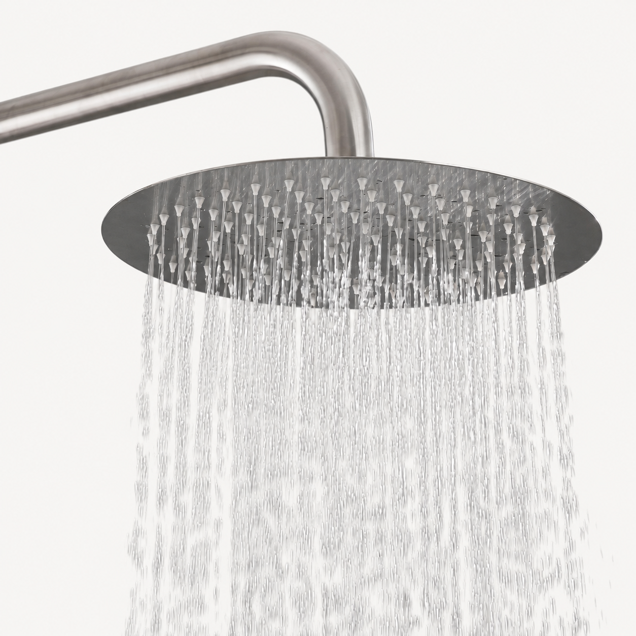 Rowan Outdoor Shower · Brushed Silver