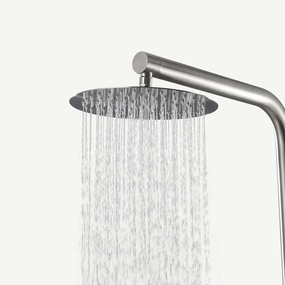 Britt Outdoor Shower · Brushed Silver