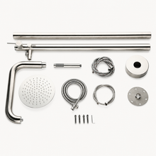 Elise Outdoor Shower · Brushed Silver