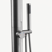 Ayla Outdoor Shower · Brushed Silver