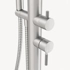 Amara Outdoor Shower · Brushed Silver