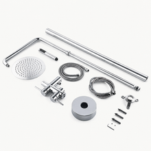 Elara Outdoor Shower · Brushed Silver