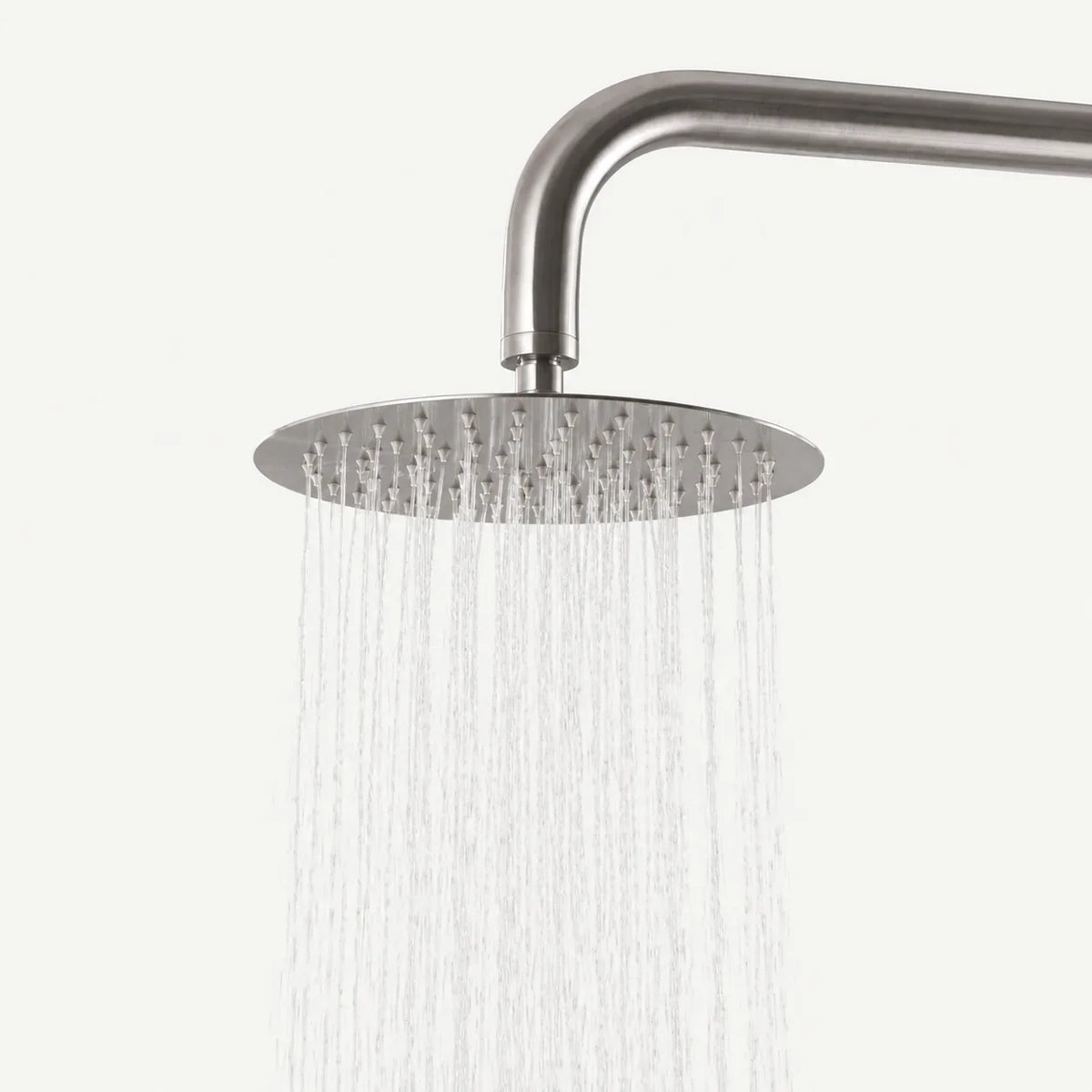 Everett Outdoor Shower · Brushed Silver