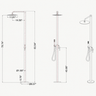 Lena Outdoor Shower · Brushed Gold