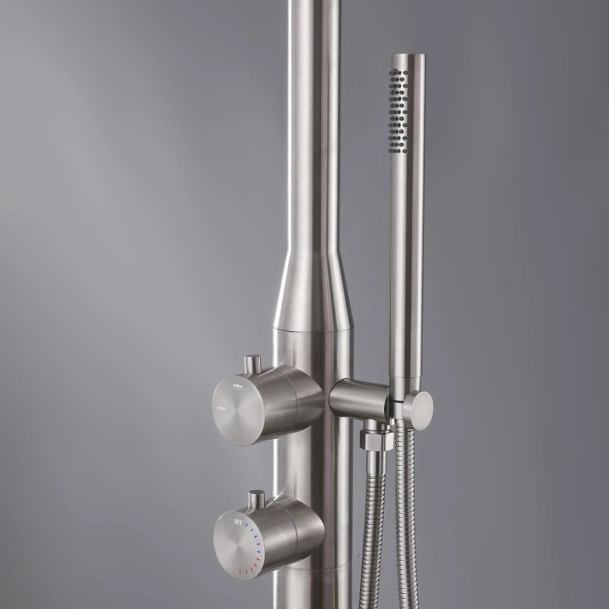 Coast Freestanding Outdoor Shower - Brushed