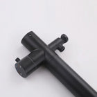 Curved Freestanding Outdoor Shower - Matte Black