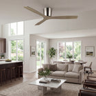 Anemos Wooden-Blade Flush Mount Fan 54"