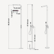 Lennox Outdoor Shower · Matte Black